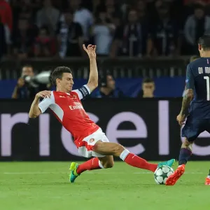 Clash of Titans: Koscielny vs. Di Maria - Paris Saint-Germain vs. Arsenal, UEFA Champions League, 2016