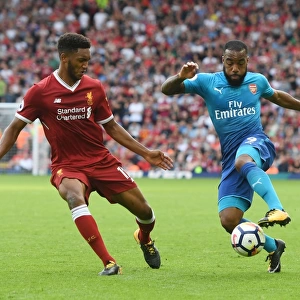 Clash of Titans: Lacazette vs. Gomez in Liverpool v Arsenal Premier League Showdown