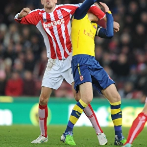 Clash of Titans: Per Mertesacker vs. Peter Crouch - Stoke City vs. Arsenal, Premier League, 2014
