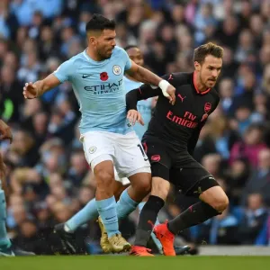 Clash of Titans: Ramsey vs. Aguero - Manchester City vs. Arsenal, Premier League 2017-18 Clash of Titans: Ramsey vs. Aguero - Manchester City vs. Arsenal, Premier League 2017-18