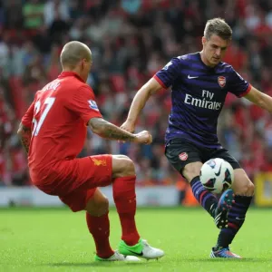 Clash of Titans: Ramsey vs. Skrtel - Liverpool vs. Arsenal, Premier League 2012-13 Clash of Titans: Ramsey vs. Skrtel - Liverpool vs. Arsenal, Premier League 2012-13