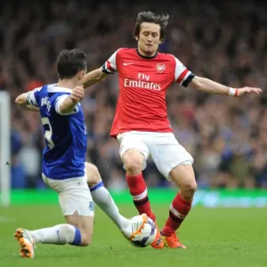 Clash of Titans: Rosicky vs. Baines in Everton vs. Arsenal Premier League Showdown
