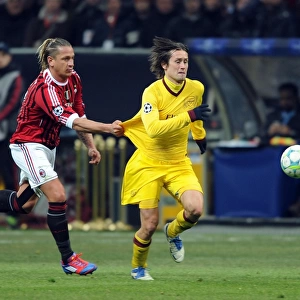 Clash of Titans: Rosicky vs Mexes - AC Milan vs Arsenal FC, UEFA Champions League 2012