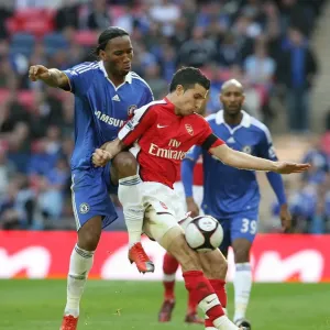 Clash of Titans: RvP vs Drogba, Arsenal 1:2 Chelsea, FA Cup Semi Final, Wembley Stadium, London, 2009