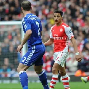 Clash of Titans: Sanchez vs. Ivanovic - Arsenal vs. Chelsea, Premier League 2015 Clash of Titans: Sanchez vs. Ivanovic - Arsenal vs. Chelsea, Premier League 2015