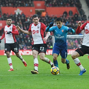 Clash of Titans: Sanchez vs Southampton's Defenders in Premier League Showdown