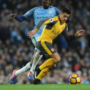 Clash of Titans: Sanchez vs. Toure - Manchester City vs. Arsenal, Premier League, 2016 Clash of Titans: Sanchez vs. Toure - Manchester City vs. Arsenal, Premier League, 2016