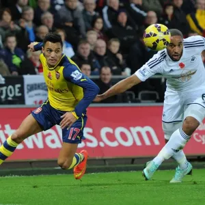 Prints of Season 2014-15 Prints: Swansea v Arsenal 2014-15