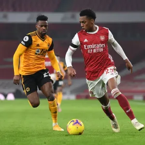 Clash of Titans: Willock vs. Semedo - Arsenal vs. Wolverhampton Wanderers (Premier League 2020-21) - Empty Emirates Stadium Battle Clash of Titans: Willock vs. Semedo - Arsenal vs. Wolverhampton Wanderers (Premier League 2020-21) - Empty Emirates Stadium Battle