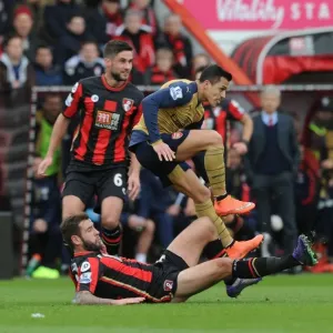 Clash at The Vitality: Alexis Sanchez vs. Steve Cook - Bournemouth vs. Arsenal in Premier League Football