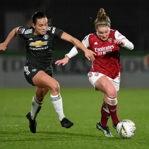 Clash of the Women's Giants: Arsenal vs Manchester United in Empty Meadow Park - Barclays FA WSL (March 19, 2021) Clash of the Women's Giants: Arsenal vs Manchester United in Empty Meadow Park - Barclays FA WSL (March 19, 2021)