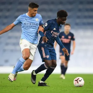 Clash of Young Titans: Bukayo Saka vs Rodrigo - Manchester City vs Arsenal, Premier League 2020-21 (Empty Etihad Stadium)