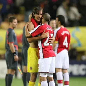 Clichy and Pires Face Off: A Battle of Past Glories in the 2009 Champions League Quarterfinal between Villarreal and Arsenal Clichy and Pires Face Off: A Battle of Past Glories in the 2009 Champions League Quarterfinal between Villarreal and Arsenal