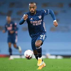 Behind Closed Doors: Alex Lacazette at Etihad Stadium - Arsenal vs. Manchester City, Premier League 2020-21