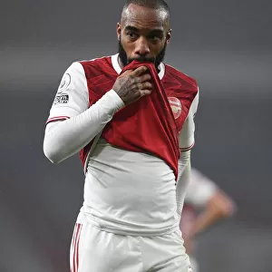 Behind Closed Doors: Alexis Lacazette in Action for Arsenal vs. Aston Villa (2020-21)