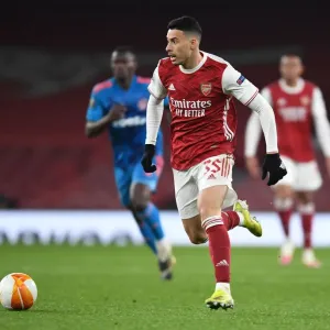 Behind Closed Doors: Gabriel Martinelli Plays in UEFA Europa League for Arsenal vs Olympiacos Behind Closed Doors: Gabriel Martinelli Plays in UEFA Europa League for Arsenal vs Olympiacos
