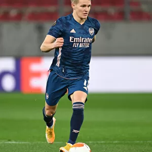 Behind Closed Doors: Martin Odegaard's Europa League Debut for Arsenal against Olympiacos, Greece, March 2021