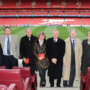 Club level VIP Guests. Arsenal 2: 2 Barcelona. UEFA Champions League. Quarter Final