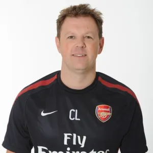 Colin Lewin (Arsenal Physio). Arsenal 1st Team Photocall and Membersday