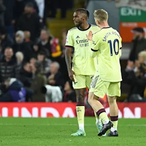Comfort and Support: Emile Smith Rowe Consoles Distraught Nuno Tavares After Liverpool's Second Goal