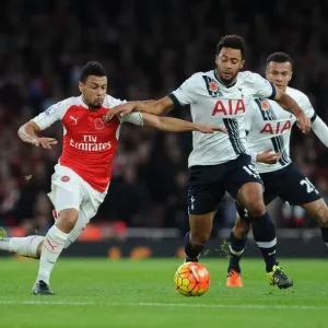 Coquelin vs. Dembele Print - 2015-16 Premier League Action Photo
