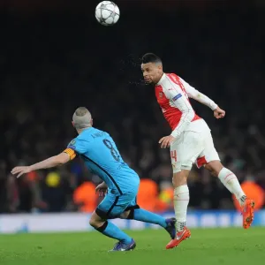 Coquelin vs. Iniesta: A Battle of Midfield Masters in Arsenal vs. Barcelona Champions League Clash (2016) Coquelin vs. Iniesta: A Battle of Midfield Masters in Arsenal vs. Barcelona Champions League Clash (2016)