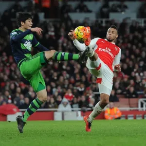 Coquelin vs Ki: Intense Midfield Battle in Arsenal vs Swansea City (2015-16)