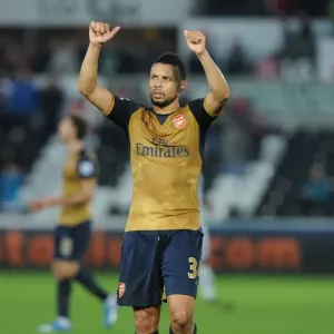 Coquelin's Triumphant Salute: Swansea City vs. Arsenal, 2015-16 Premier League