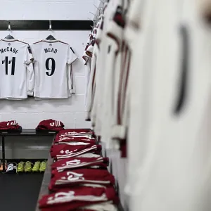 Print of Arsenal Women's Team Pre-Match in the Dressing Room