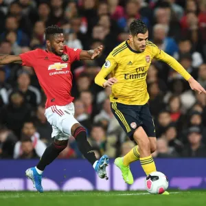 Dani Ceballos Outsmarts Fred: A Premier League Battle at Old Trafford, Arsenal vs. Manchester United, 2019-20