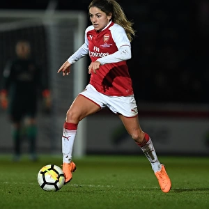 Danielle van de Donk in Action: Arsenal Women vs Manchester City Ladies - Continental Cup Final