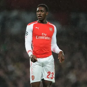 Danny Welbeck in Action for Arsenal against RSC Anderlecht, UEFA Champions League, 2014 Danny Welbeck in Action for Arsenal against RSC Anderlecht, UEFA Champions League, 2014
