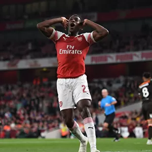 Danny Welbeck in Action: Arsenal vs. Brentford, Carabao Cup 2018-19