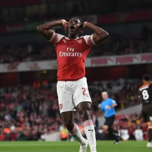 Danny Welbeck in Action: Arsenal vs. Brentford, Carabao Cup 2018-19