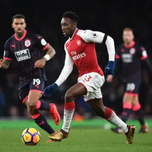 Danny Welbeck in Action: Arsenal vs Huddersfield Town, Premier League 2017-18