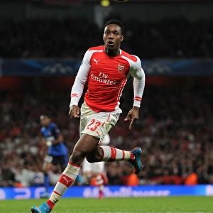 Danny Welbeck in Action: Arsenal vs AS Monaco, UEFA Champions League Round of 16