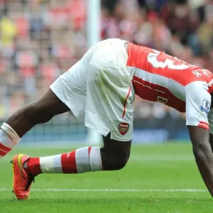 Danny Welbeck (Arsenal). Arsenal 2: 2 Manchester City. Barclays Premier League. Emirates Stadium