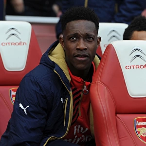Danny Welbeck on the Arsenal Bench: Arsenal vs Norwich City (2016)