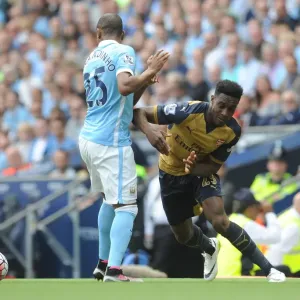 Danny Welbeck (Arsenal) Fernandinho (Man City) Danny Welbeck (Arsenal) Fernandinho (Man City)