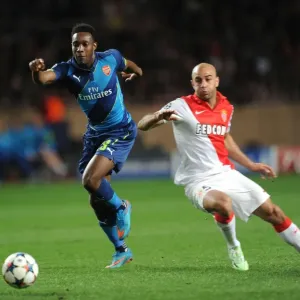 Danny Welbeck Outmaneuvers Aymen Abdennour: Monaco vs Arsenal, UEFA Champions League Round of 16