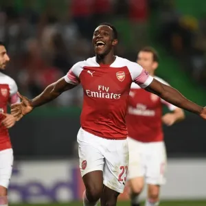 Danny Welbeck Scores for Arsenal against Sporting CP in Europa League Match, Lisbon 2018 Danny Welbeck Scores for Arsenal against Sporting CP in Europa League Match, Lisbon 2018