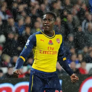 Danny Welbeck's Goal Celebration: Swansea vs. Arsenal, Premier League 2014-15