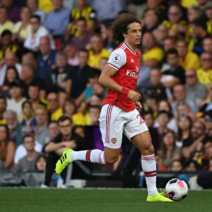David Luiz: In Action for Arsenal Against Watford, Premier League 2019-20