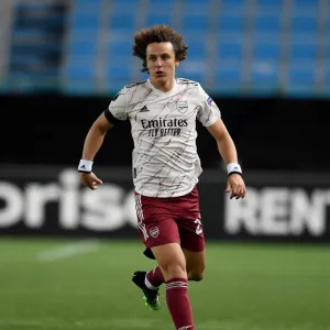 David Luiz in Action: Arsenal's Europa League Battle against Molde FK David Luiz in Action: Arsenal's Europa League Battle against Molde FK