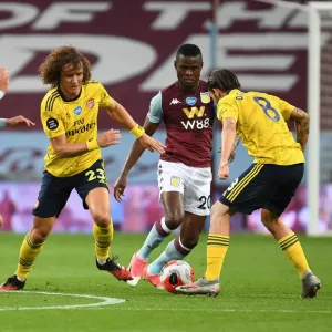 David Luiz Clashes with Hourihane and Samatto in Aston Villa vs. Arsenal Premier League Showdown