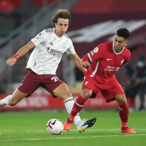 David Luiz Closes Down Firmino Print, 2020-21 Premier League Match David Luiz Closes Down Firmino Print, 2020-21 Premier League Match