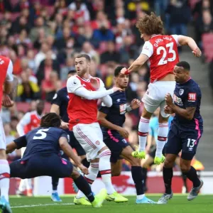 David Luiz Scores for Arsenal Against AFC Bournemouth in Premier League Match, October 2019 David Luiz Scores for Arsenal Against AFC Bournemouth in Premier League Match, October 2019