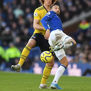 David Luiz vs. Cenk Tosun: Intense Clash Between Everton and Arsenal in Premier League