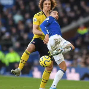 David Luiz vs. Cenk Tosun: Intense Clash Between Everton and Arsenal in Premier League
