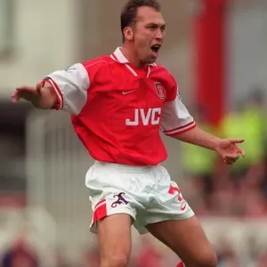 David Platt in Action for Arsenal Football Club